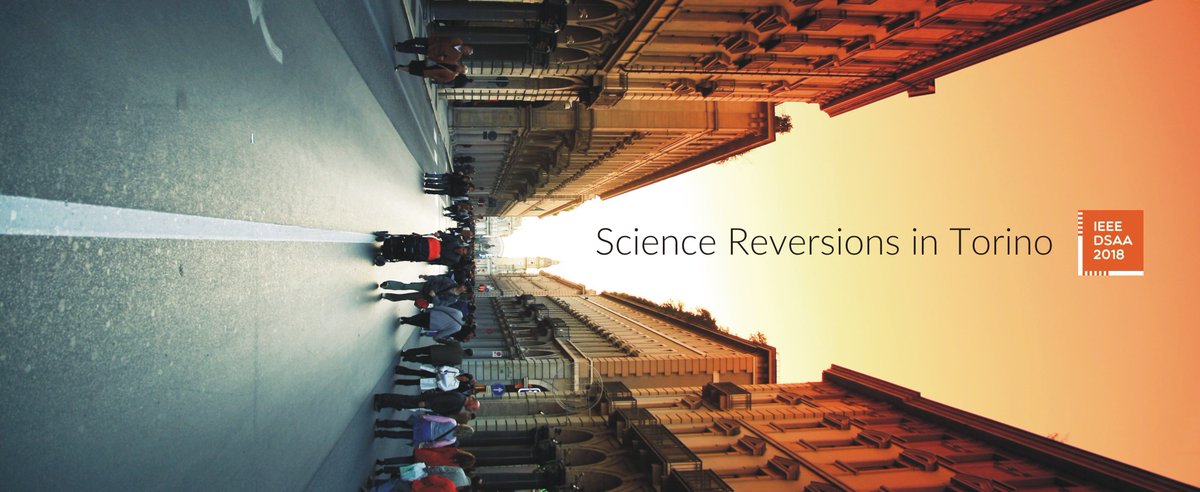 "Science Reversions in Torino" A summary of a great Science Week at #DSAA2018 bit.ly/2IRsBU5.
Thanks again to <a href="/FrancescoBonchi/">Francesco Bonchi</a>, <a href="/FakeFoster/">Foster Provost</a> and <a href="/ciro/">Ciro Cattuto</a> for the excellent organization. <a href="/IEEEDSAA/">IEEE DSAA 2024</a> <a href="/ISI_Fondazione/">ISI Foundation</a>