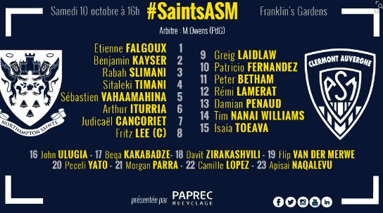 Tom May Did You Wonder If Asmofficiel Would Take The Challenge Cup Seriously Don T They Are This Is A Brutal Side Look Out Northampton Going To Be A Belter This