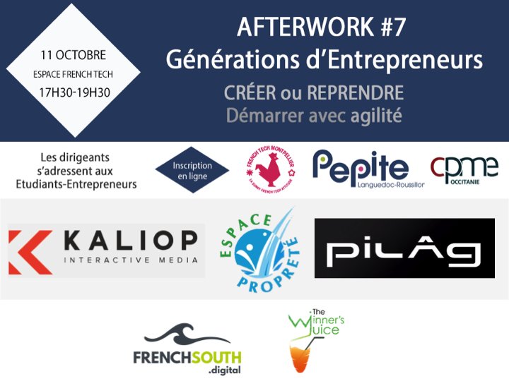 stl_spirau's tweet photo. Retour sur le 1er Afterwork Générations d'Entrepreneurs et nos 3 témoins
⭐ @Muriel_Fournier d'Espace Propreté
⭐ @Fonfec78 de Kaliop
⭐ @ Maxime Blanco de @PLagandre 
@CPMEoccitanie et @pepite_lr remercient également @JuiceWinners @Mtp_FrenchTech et @FrenchSouthD https://t.co/CaxVOhIpoW