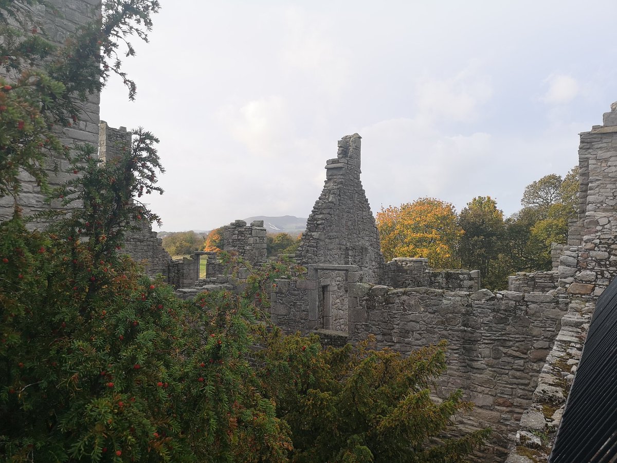DiaryofaCooVan's tweet photo. Archie the #OutlawCoo is on the moo-ve again today with a trip to Edinburgh's Craigmillar Castle. 
Stunning views and a great setting as a filming location for the new Outlaw King. https://t.co/TNLQdOV1vR