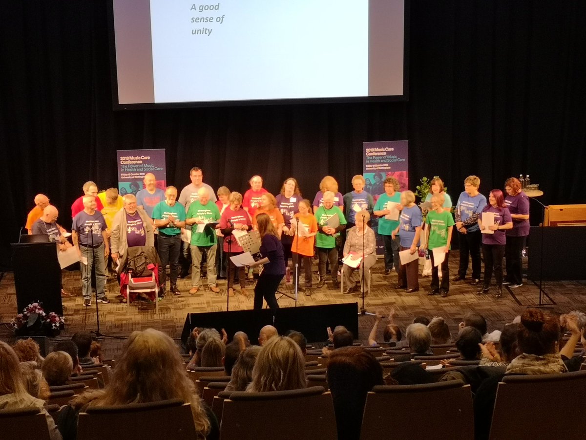 InstituteMH's tweet photo. Unprompted, the whole audience for the #NottinghamPeoplesChoir just started clapping along together and #dancing in their seats. That's the #PowerOfMusicNotts! https://t.co/e6Jn4xJ7Lz