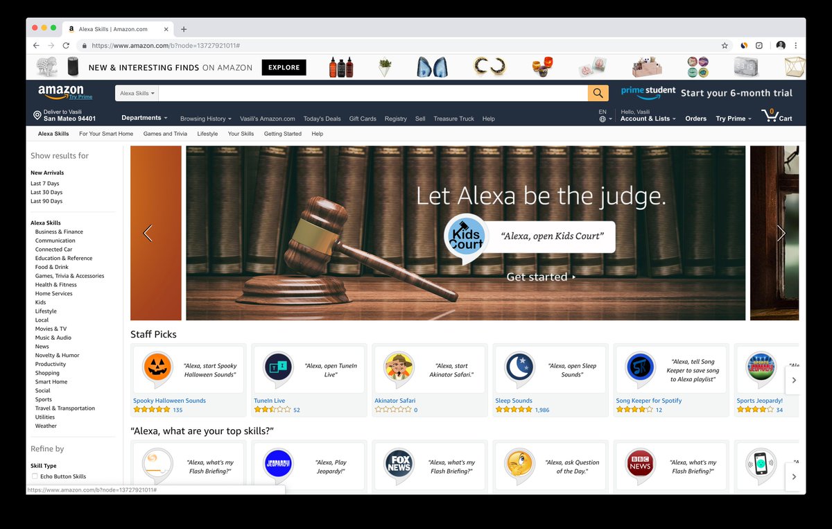 invocablehq's tweet image. Boom! @PretzelVoice&apos;s Kids Court is on the front page of the skills store 🚀

Proudly built with @getstorylinecom ⭐️