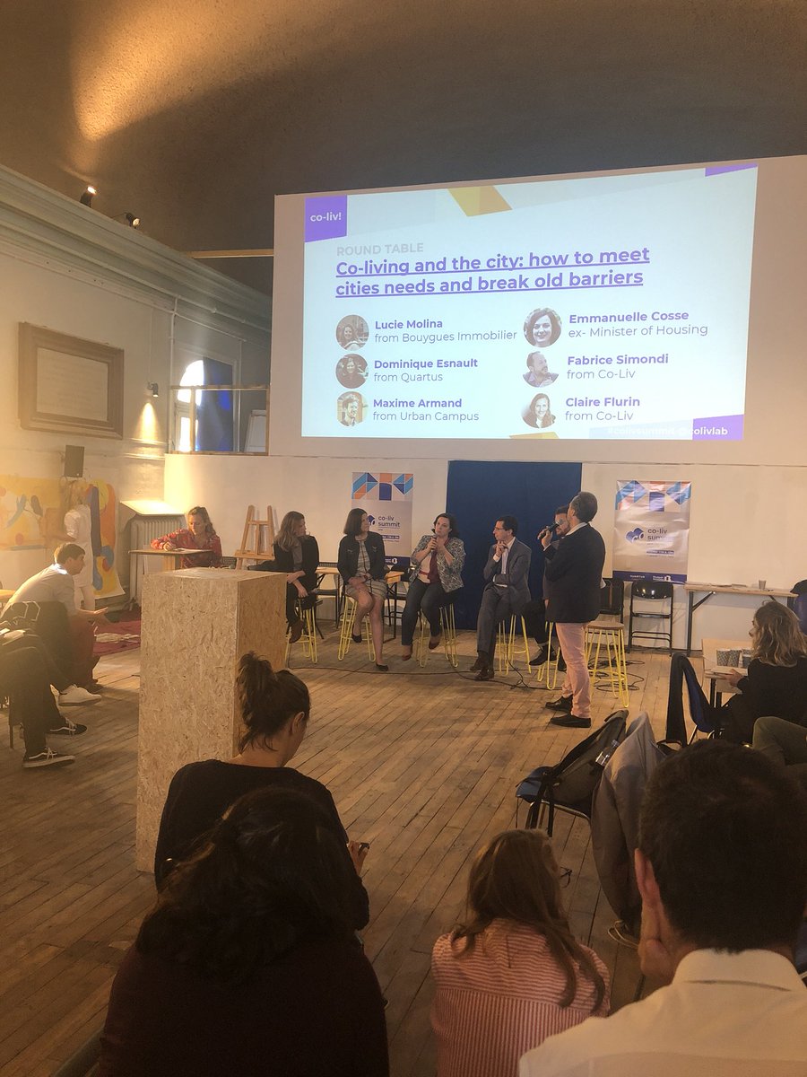 Bouygues_Immo's tweet photo. [Live] Lucie Molina directrice #coloving, @Bouygues_Immo : « L’accès au logement est très compliqué, le parcours résidentiel reste très traditionnel en France. Le #coliving ne répond pas à un besoin mais à des multitudes de besoins en fonction de la situation de chacun. » https://t.co/IbsOAbVs7B