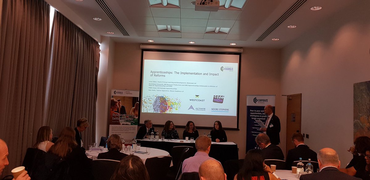 Our #ApprenticeshipPanel at today's  <a href="/TValleyChamber/">ThamesValleyChamber</a> #EducationEmploymentSkills summit demystify the levy and apprenticeships in general. It's all about communication.Never stand back from asking questions #apprenticeshipswork #findoutmore from <a href="/DomUnsworth/">Dominique Unsworth MBE</a> and the team.