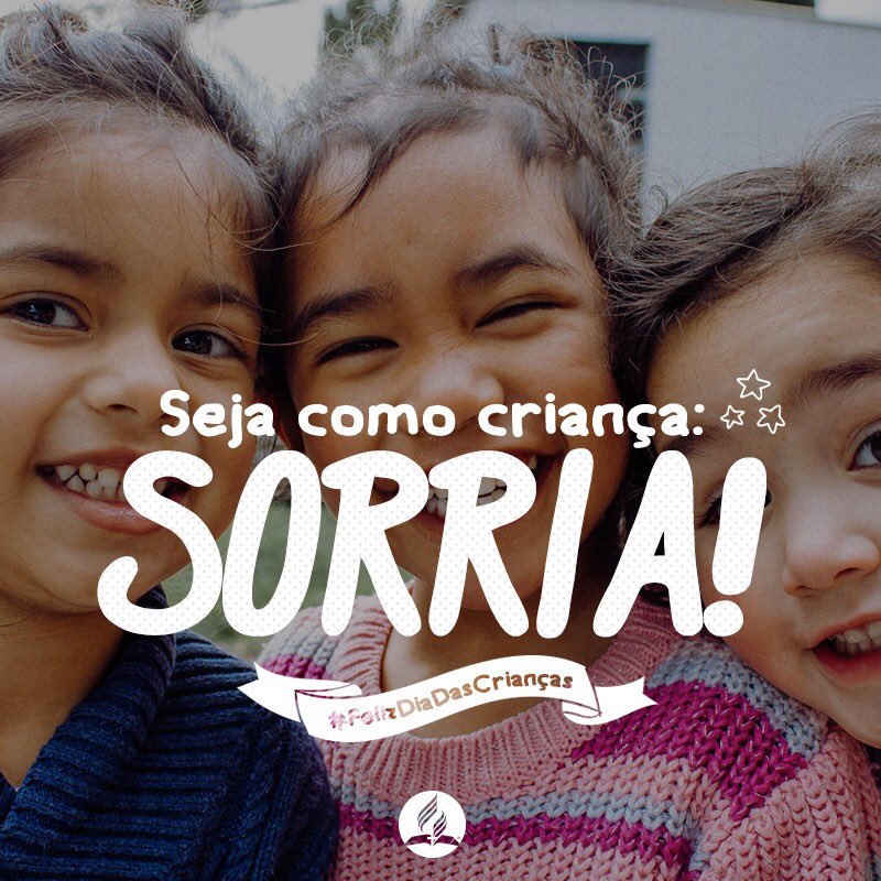 Hoje é um dia de muita alegria!
#Felizdiadascrianças