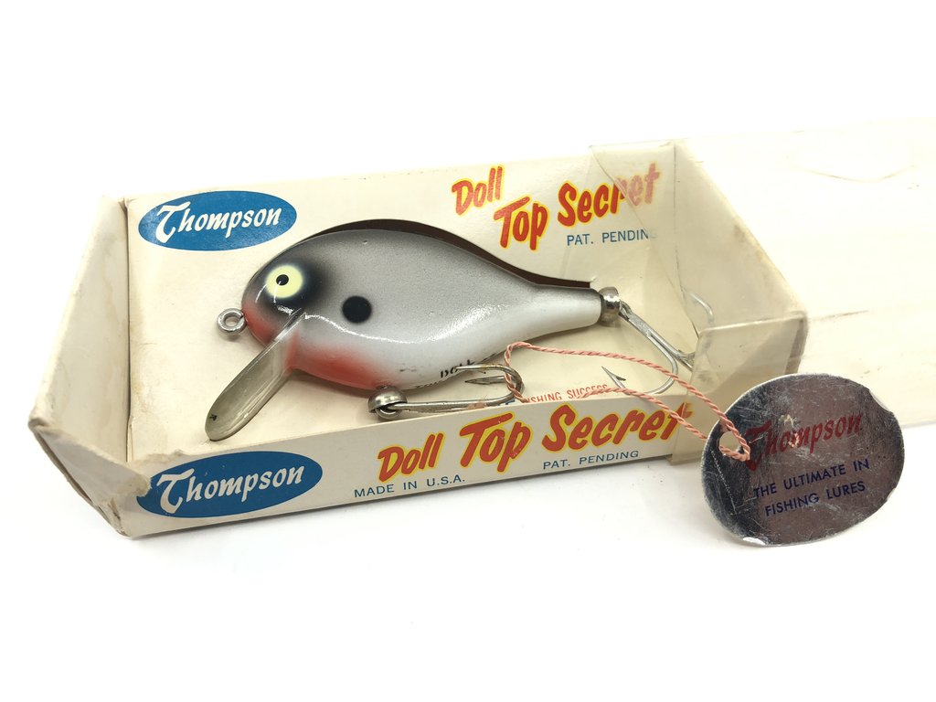 My Bait Shop on X: Vintage Thompson Doll Top Secret Fishing Lure   #mybaitshop #fishinglures #fish #fishing  #fishingaddict #fishinglife #bass #bassfishing #vintagelures #outdoors  #fishingfun  / X