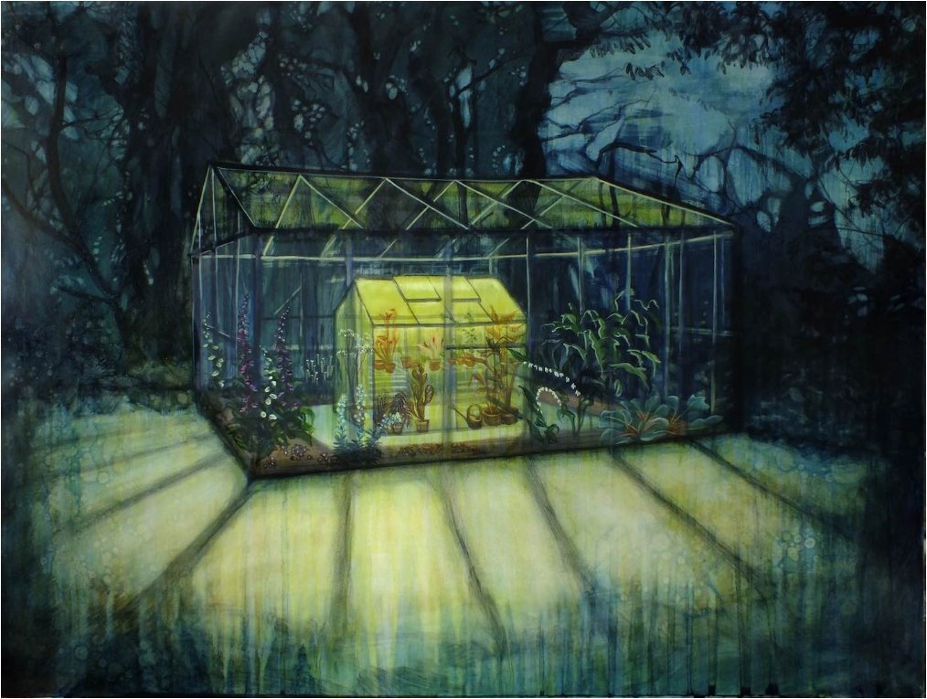 Spotlight on <a href="/laracobden/">Lara Cobden</a>, currently showing as part of #WAC18 <a href="/Bishops_Palace/">The Bishop's Palace</a>. Lara's paintings evoke 'an imagined, coveted past that is unreal', their energy generated by the pull between the chimerical and the familiar, their aim to invest the ordinary with a hint of reverence.