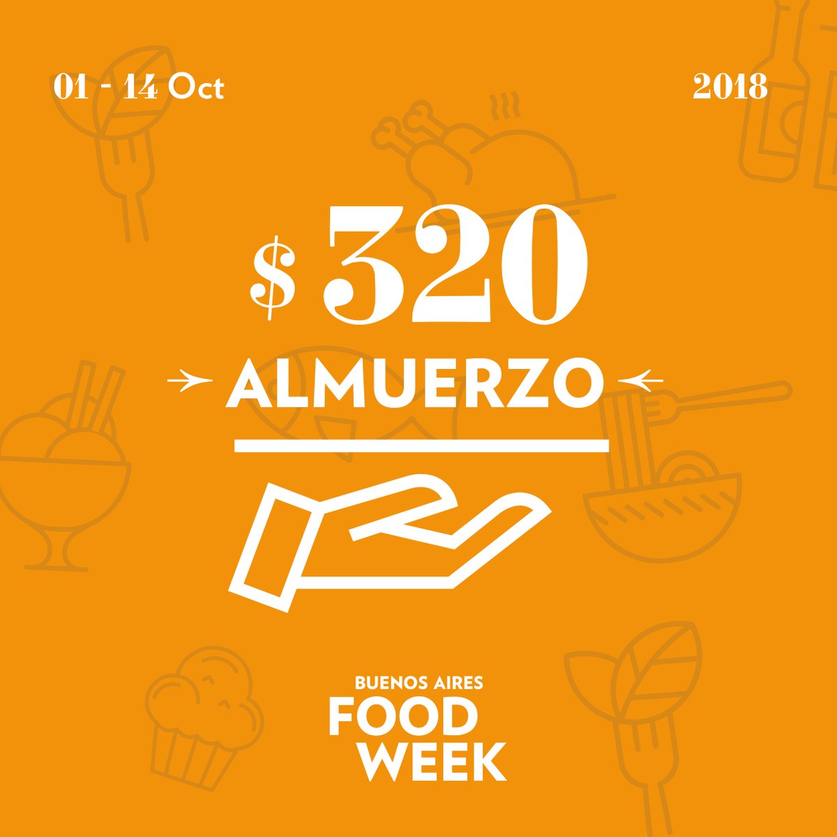 BAFoodWeek's tweet image. Con estos precios convencés a cualquiera, no te quedes afuera de esta oportunidad.
Hasta el 14 de octubre, 44 restaurantes de Buenos Aires se unen para ofrecernos la mejor gastronomía.
¡Últimos días! bafoodweek.com