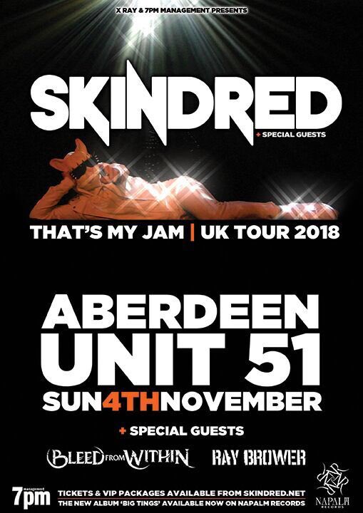 To have opened #Hellfest17 to be followed later that day by <a href="/Skindredmusic/">Skindred</a> was an honour. To support than on hometurf <a href="/unit51aberdeen/">Unit 51</a> is something else!! Get on down there. It’s going to be mental! <a href="/BleedFromWithin/">Bleed From Within</a> #metal <a href="/ABDNRockSoc/">Aberdeen Rock Soc</a> #live