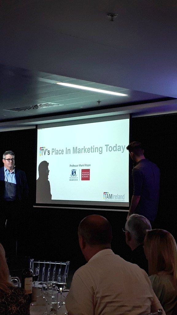 Q&A with @markritson at the @TAM_Ireland Long Lunch at @AVIVAStadium this afternoon.  #thelonglunch #TVsPlaceInMarketingToday