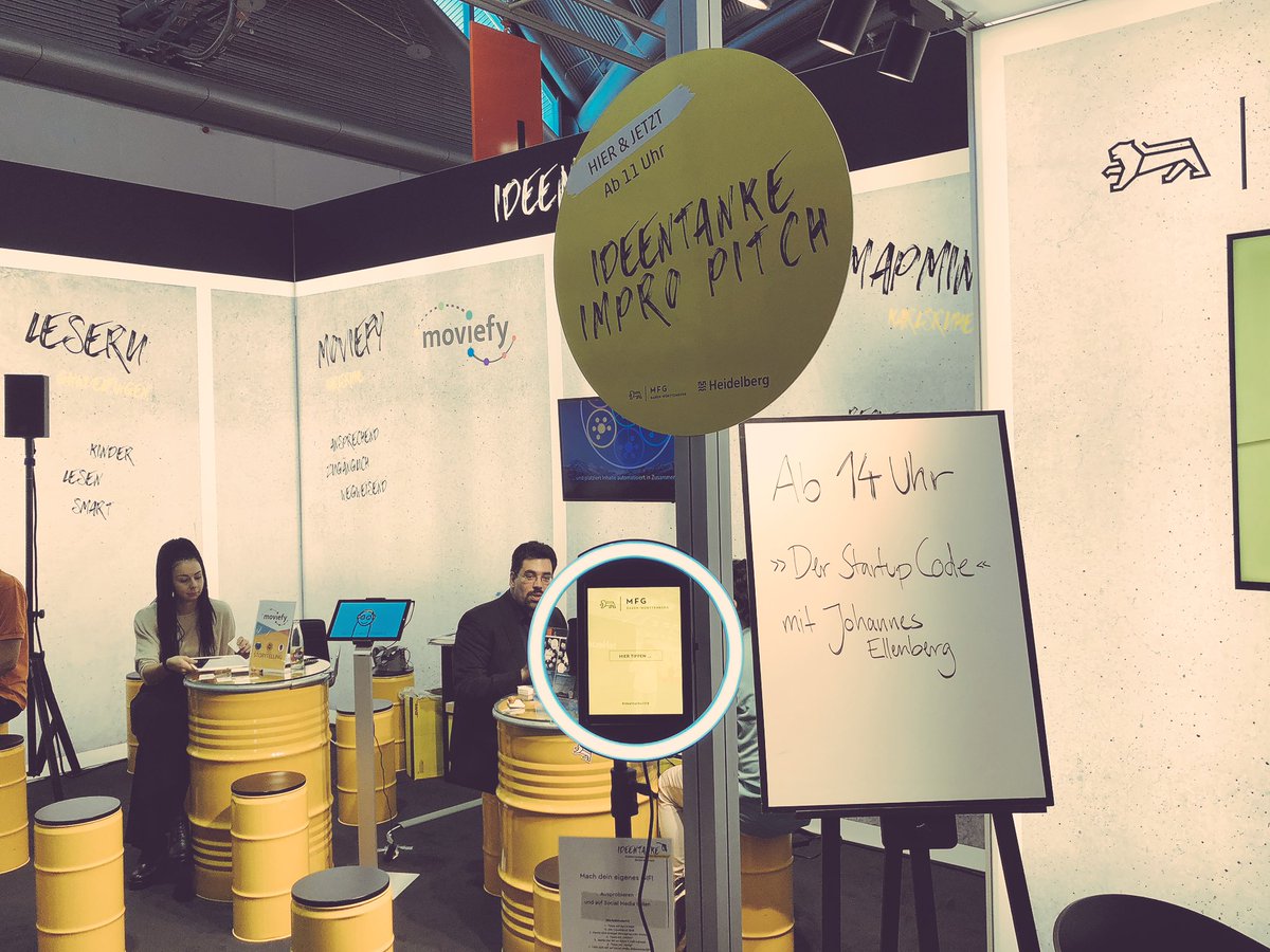 ellenberg's tweet photo. Heute bin ich auf der Frankfurter Buchmesse auf der #Ideentanke der @mfg_kreativ unterwegs und erzähle gleich etwas über den #StartupCode.
Schaut doch vorbei, falls ihr auch hier seid. Los geht es um 14:00 Uhr https://t.co/MhS0lmwkFf