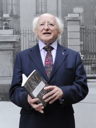 Cork4MDH's tweet photo. Today’s #DailyHiggins is a picture of @MichaelDHiggins at the launch of his book of poetry. The president is a noted scholar &amp; has written many book &amp; poems throughout his life. #MichaelDforPresident #KeepThePoet #Cork4MDH #Aras18 https://t.co/vpgy1COcjO