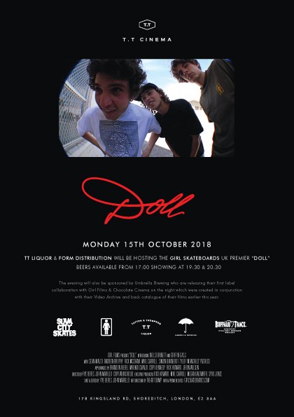 crossfirezine's tweet photo. The new @GirlSkateboards video, DOLL will premiere this Monday Oct 15th in East London with free alcoholic Girl ginger beer and features a host of new and established team riders. Want to go? It's free...

All info here→ https://t.co/vOLkkARMXH https://t.co/KoZo0BmErl