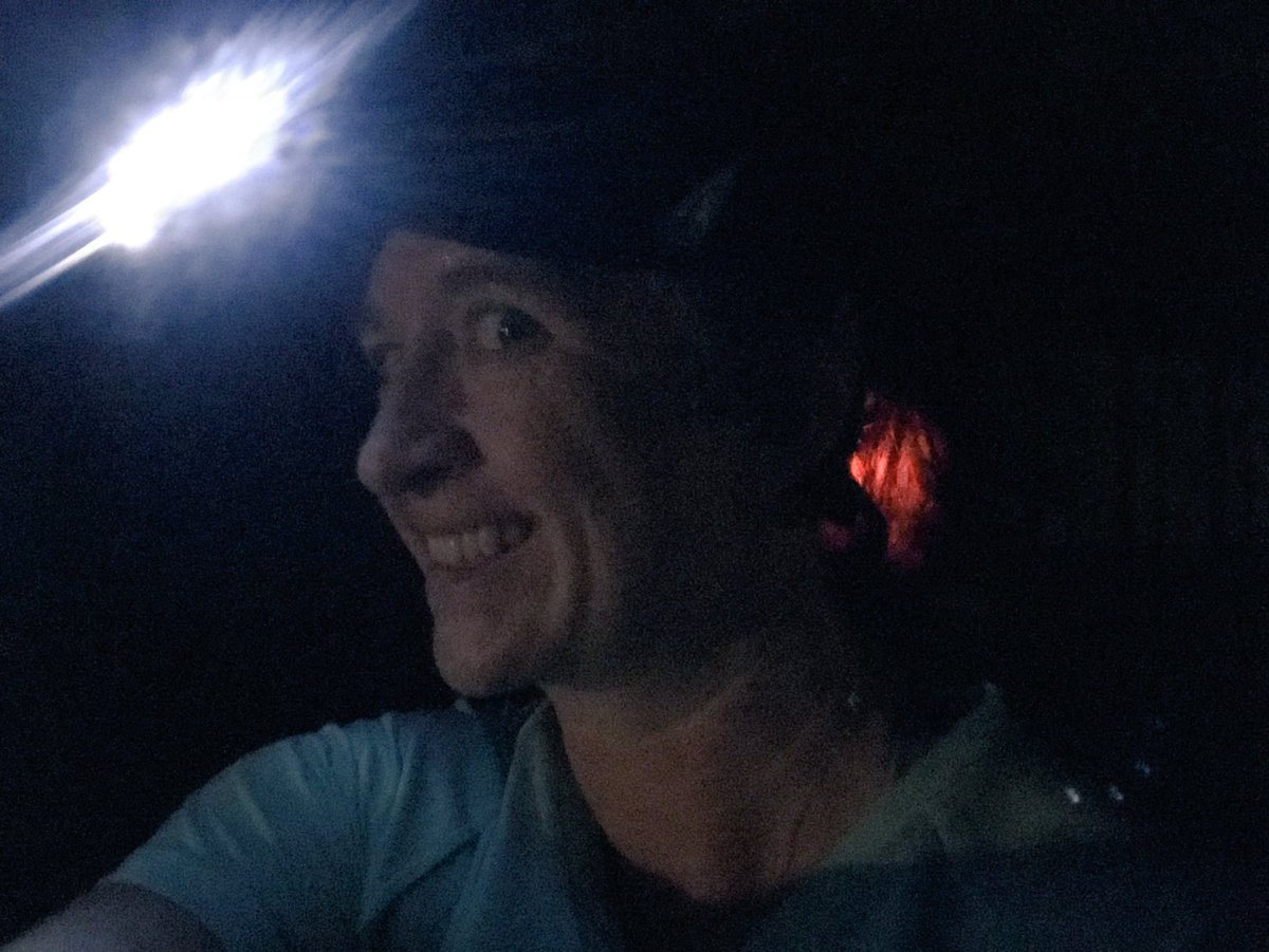 RunNerdGirl's tweet photo. Apparently Fall was hiding behind that last hurricane! Michael came through SC as a TS and left cooler weather behind. Had an amazing morning run with my @SPIBELT Visor to light my way. #spibeams #spibeltbr #bibchat #fallhascome🍁 https://t.co/P0bMVmUdQn