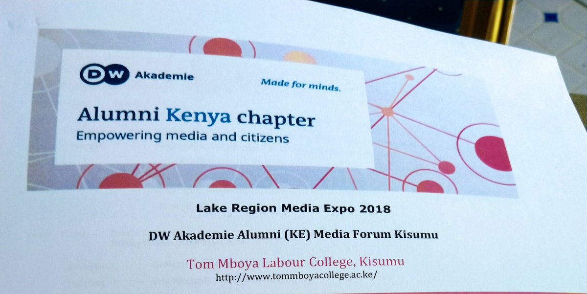 vn6's tweet photo. At the Lake Region Media Expo 2018 in Kisumu. I'm about to speak on a panel on  "What to do about Fake News" #LRME2018 @AfricaCheck at Tom Mboya Labour College @DwAlumni https://t.co/TNp4KAPEbR