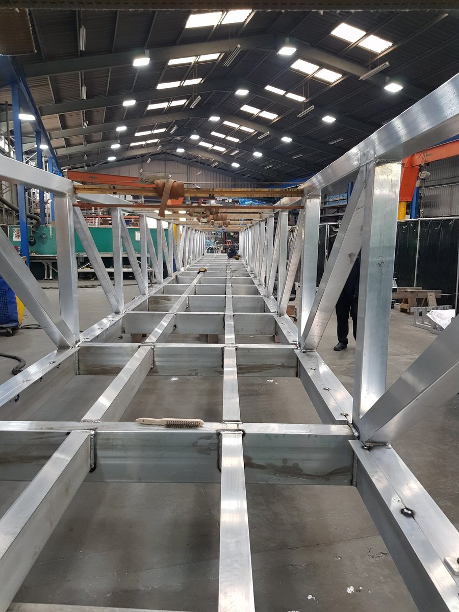 beckettrankine's tweet photo. Visit to @tynegangway to see fabrication of a pier access bridge coming along #welding #pier #Wandsworth https://t.co/oeV1B4c0BR