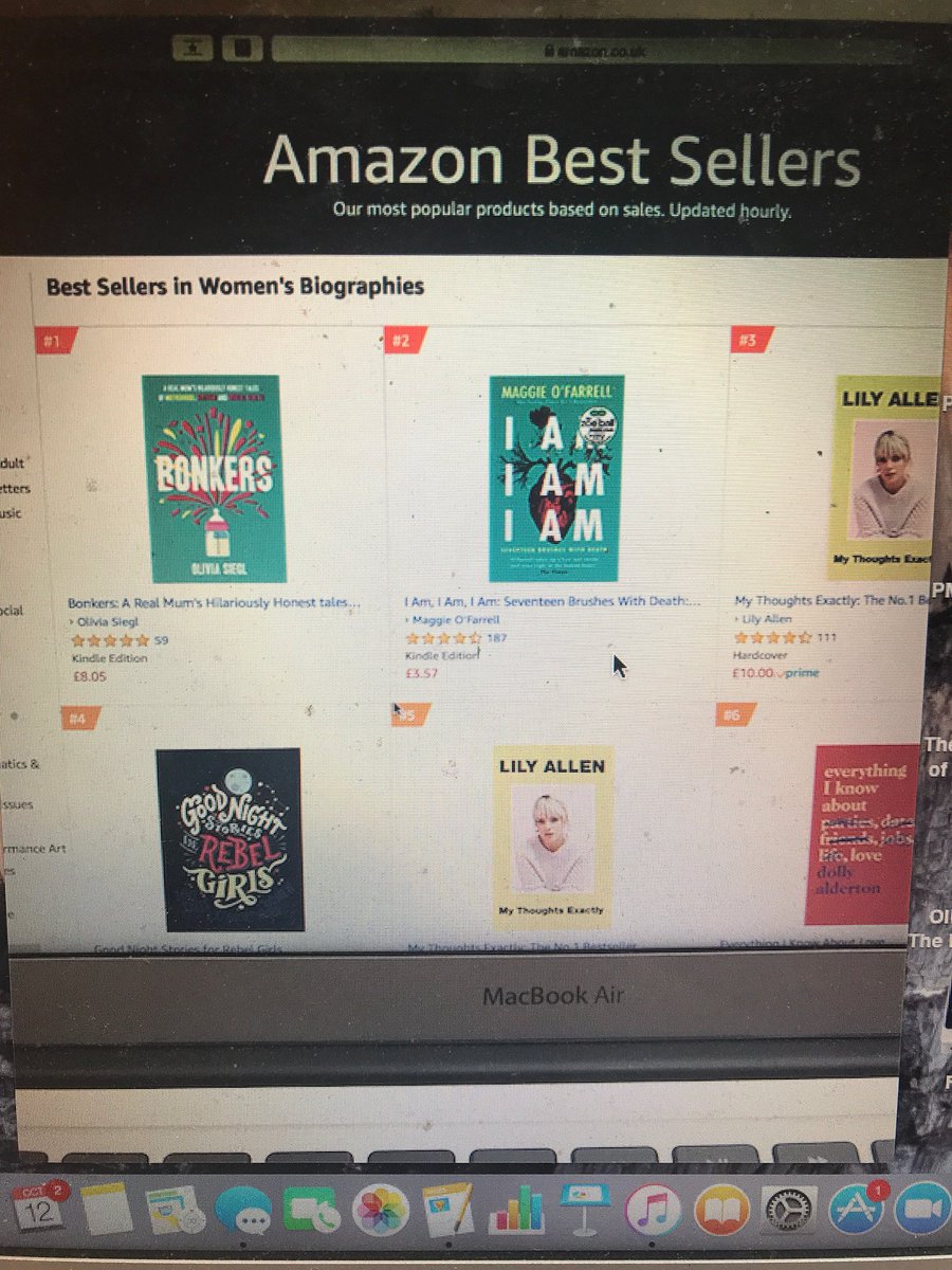 NEVER thought I'd be rubbing shoulders with the awesome <a href="/lilyallen/">Lily Allen</a> <a href="/rebelgirls/">kimberley</a> <a href="/dollyalderton/">Dolly Alderton</a> and #MaggieOfarrell on a best seller list!  #pinchingmyself <a href="/HQstories/">HQ Stories</a>