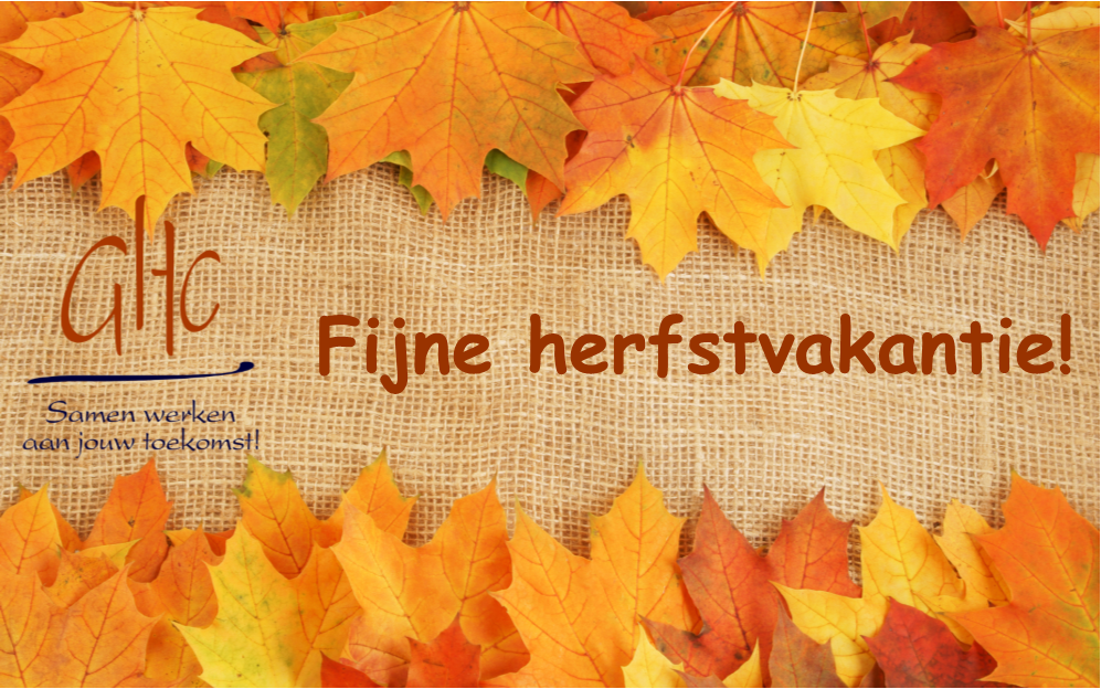 We wensen jullie allemaal een fijne herfstvakantie!
