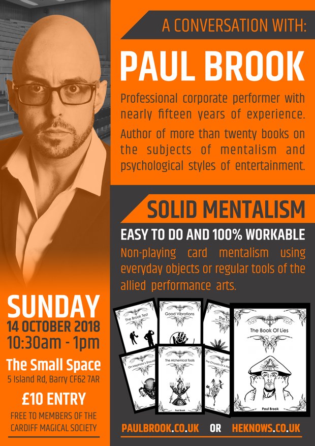 🔔 LECTURE THIS SUNDAY 🔔  In two day's time I will be giving a lecture covering some of the  easiest yet most powerful mentalism techniques I've been creating over  the past few years. Would be great to see you all there 😍 #Mentalism #Mentalist #Lecture #Secrets