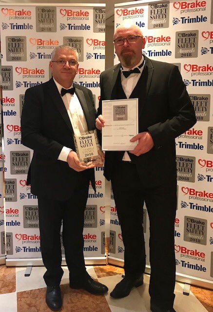 lloydyboy2007's tweet photo. yesterday evening we were recognised for our Road Safety achievements at this year’s Brake Fleet Safety awards.
 
In Partnership with “Driver Metrics”, we have won the “Dr Will Murray Award for Analysis and Action”. 

#schneiderelectric #lifeison #brake #drivermetrics https://t.co/v8PlKA4DQU