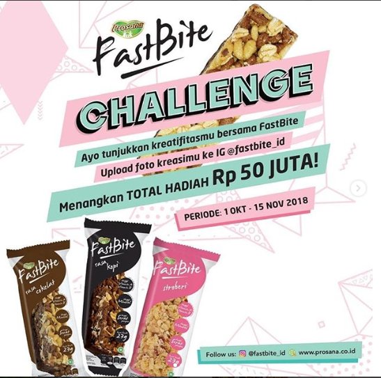 FastBite Challennge Berhadiah Total 50 Juta Rupiah Dari Porsana Inovasi dlvr.it/Qn6M53