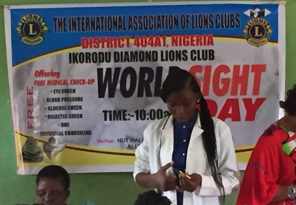 We are doing what we know how to do best, serving the needy. WORLD SIGHT DAY