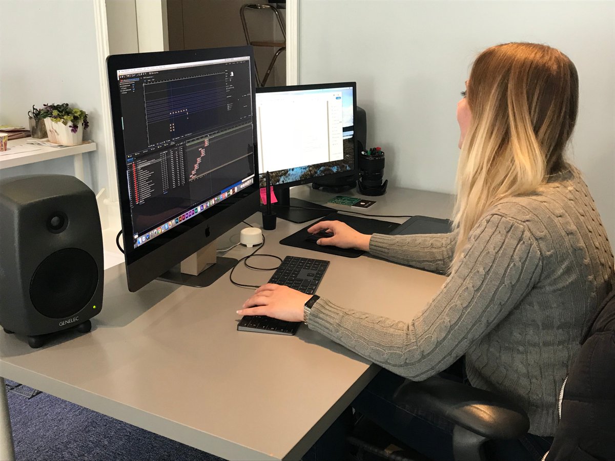 copperleaf_m's tweet photo. Steph is hard at work creating videos!
#work #workinghard #officelife #avworld #animation #aftereffects #tech #audionetworking https://t.co/XKd2GeEsnL