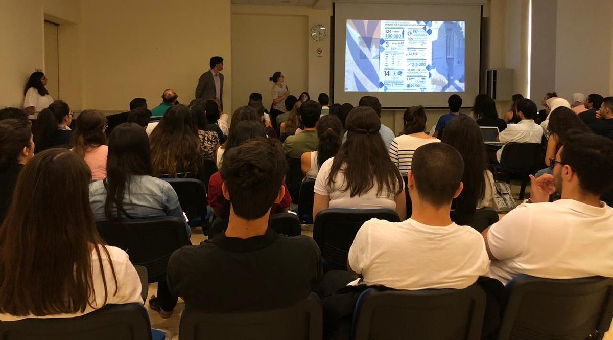 CCE_AUB's tweet photo. Kicking off the 3rd Model @UNESCWA with 100 students from @AUB_Lebanon and @USJLiban. Students will engage in a series of training workshops delivered by field experts in preparation for the ministerial simulation session on “Conflict and Development”
#ModelESCWA2018 https://t.co/jVvOm4G2TS
