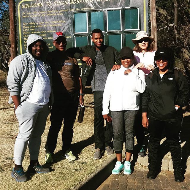 K_Ess_Author's tweet photo. This bunch! Hike up Suikerbosrand Hills. Or are they mountains😂? Gruelling 10 km walk. 19 000 steps. Equivalent of 71 floors. 
Well done us!!! .
.
. .
.
.
.
.
.
.
.
#Refreshholidays #fellowship #Southafrica #letsdothis #hike #Southafricanhikes #Gaute… https://t.co/Lg8cuznzOU https://t.co/nArP85Znav