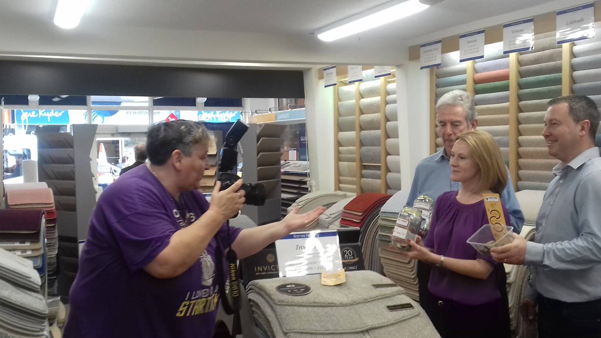 Giving_Street's tweet photo. We are out in Stortford getting some  lessons from @StortfordIndie TOG Vicki while she snaps some of the businesses who have signed up for #GivingStreet this week ! They are at the forefront of the  #BuyLocalGiveLocal movement ! https://t.co/FHL2aBZ8VH