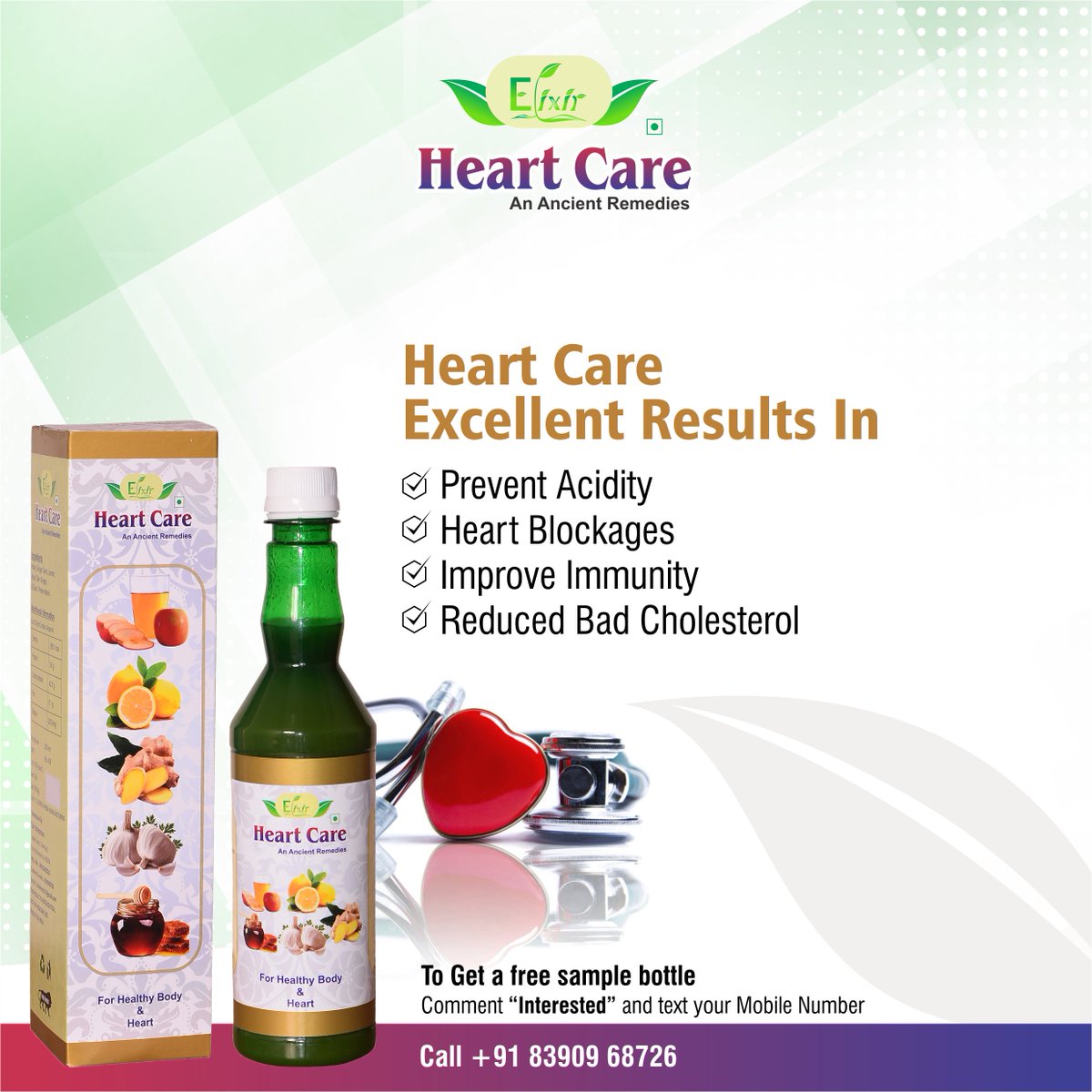 HeartCare6's tweet photo. @HeartCare6 Excellent Result In
Prevent Acidity
Heart Blockages
Improve Immunity
Reduced Bad Cholesterol
To Get a free sample bottle text your Mob No
https://t.co/Gx68omVgFI
 8390968726
#Heartcare #Healthylife #Dissolvefat #Reducecholesterol #GetFreeSample #ImmunityPower #Healthy https://t.co/pjXcN7AzDq