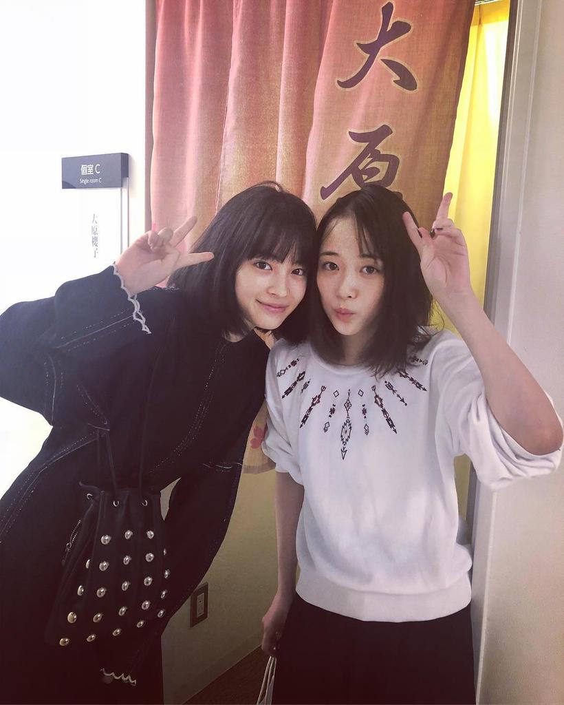 ハズキ Hirosesuzu Instagram Update With Oharasakurako 広瀬すず 大原櫻子