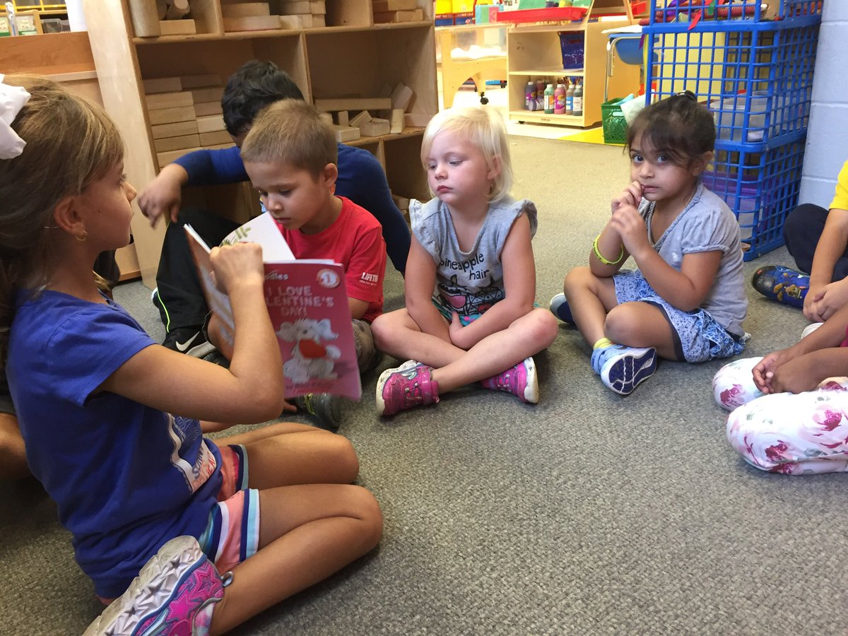 bstone79's tweet photo. CJ and Christo were surprised when their first grade siblings came to read to us! @pamhernandez_4@jamesburg https://t.co/NPxu4N0aKD