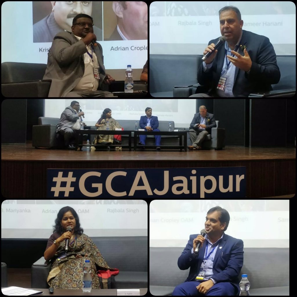 samhariani's tweet photo. Wonderful to participate as a panelist in the Panel Discussion “Artificial Intelligence : The future of simulated communications” @gcaconference #GCAConference #GCAJaipur #ManipalUniversityJaipur. Thanks to the whole team ! https://t.co/YMN8idVsXE