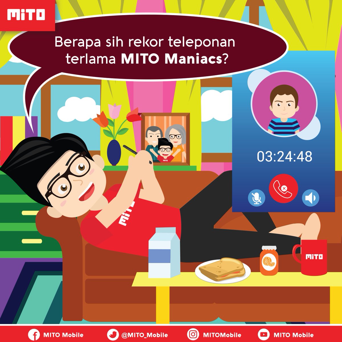Kepo dong, berapa lama sih rekor teleponan MITO Maniacs?

Kasih tahu ya :)