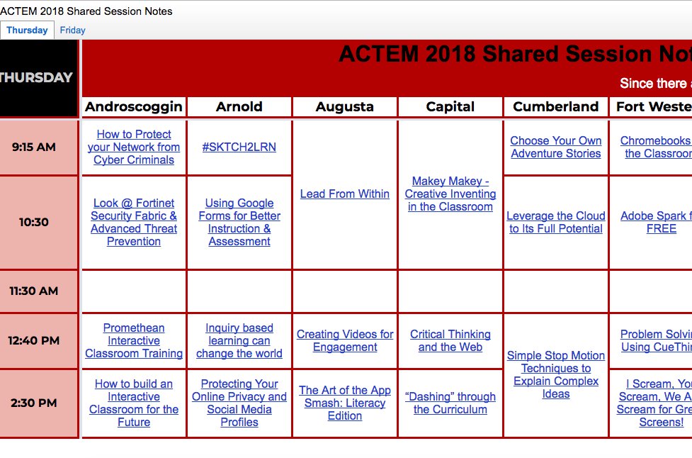 aldtucker's tweet photo. Hey, #ACTEM18 #ACTEM2018 folks, please consider adding notes to the Shared Session Documents found at https://t.co/1eVv0GNAUR! https://t.co/2LNRjiml07