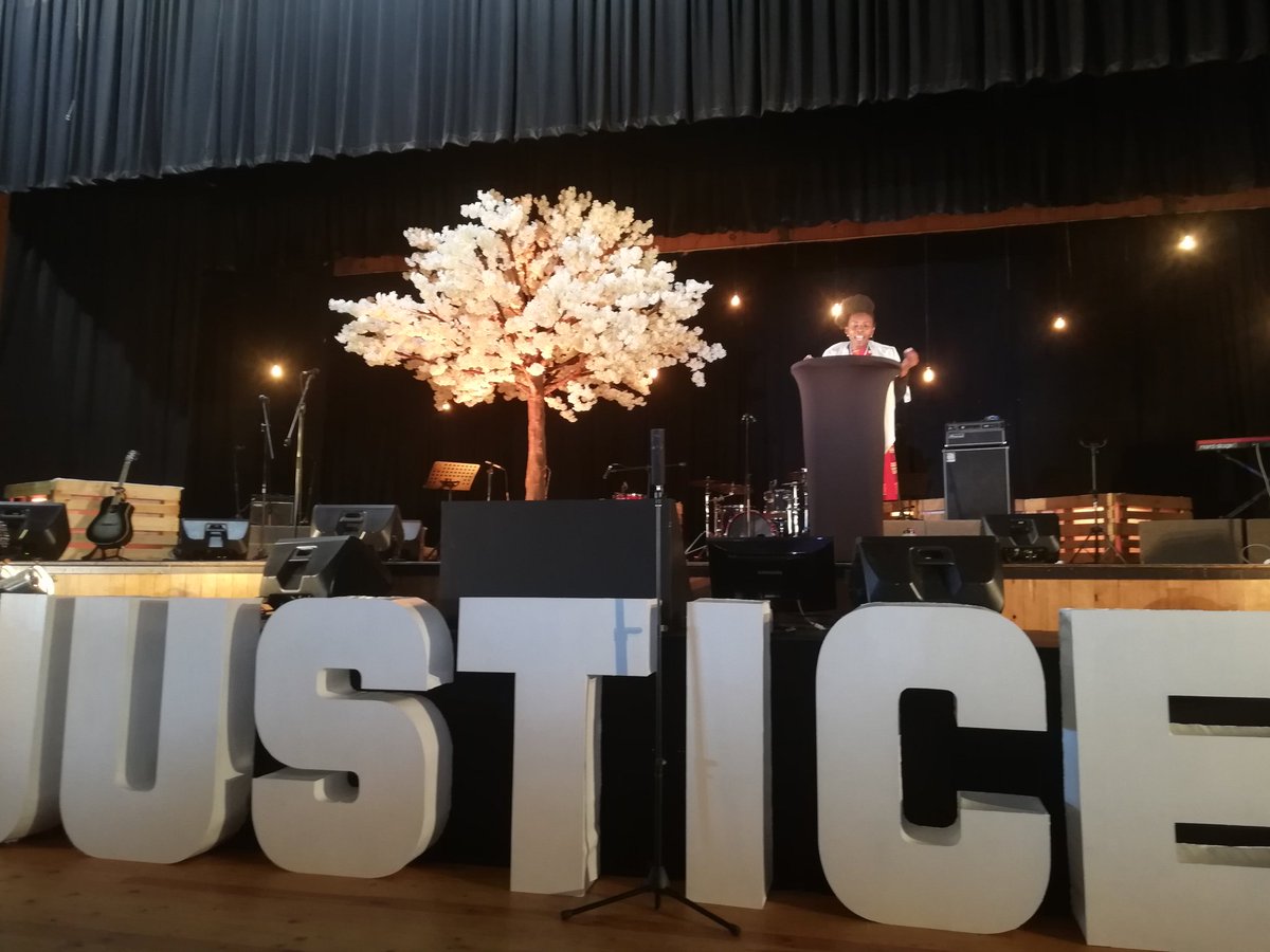 JusticeConfSA's tweet photo. Jeanet Sibanda leads us into a Call to Places of Pain.

#JusticeSA2018 #LetJusticeRoll https://t.co/Fjmb8fSXUG