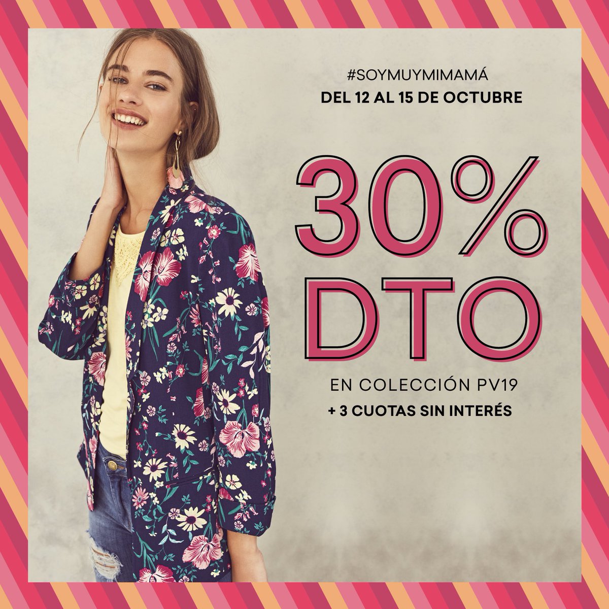 Fin de semana de#YGMoportunidades 🎁
» Hasta el 15/10 disfrutá un 30% de dto. + 3 cuotas sin interés en la nueva colección 
💻 yagmour.com.ar

#SoyMuyMiMama