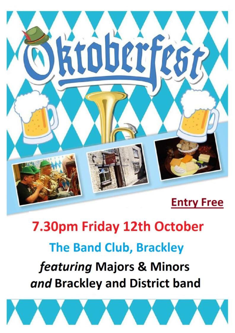 TONIGHT!! <a href="/BrackleyTownFC/">Brackley Town FC</a> <a href="/bracktownhall/">Brackley Town Hall</a> <a href="/BrackleyCC/">Brackley CC</a> <a href="/brackleycouncil/">Brackley Town Council</a> <a href="/BrackleyRUFC/">Brackley Rugby Club</a> <a href="/BrackleyRT/">Brackley Round Table</a> <a href="/brackleynews/">Brackley News</a> <a href="/BrackleySound/">Brackley Sound</a> <a href="/BeerfestNpton/">Northampton BeerFest</a> <a href="/SaintsRugby/">Northampton Saints 😇</a> <a href="/BBCNorthampton/">BBC Northamptonshire</a> <a href="/NorthamptonUK/">Northampton - Northants Live</a> <a href="/BBWMagazine/">Brass Band World</a> <a href="/4barsrest/">4barsrest.com</a>