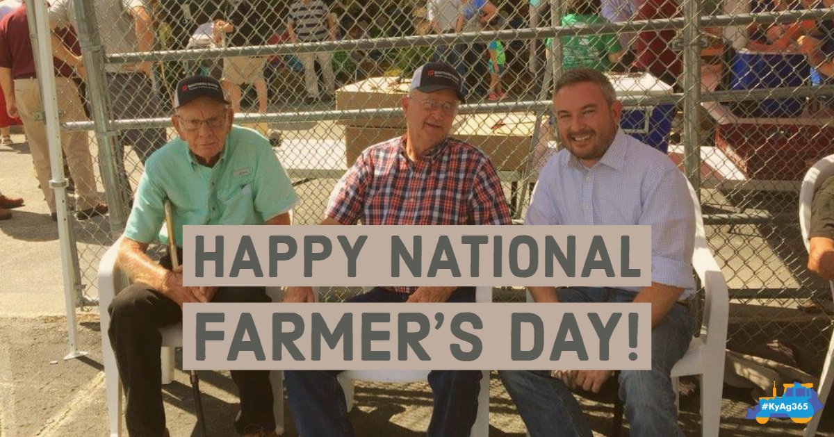KYAgCommish35's tweet photo. Happy #NationalFarmersDay! Join me in recognizing the 82,500 Kentucky farmers who labor day in and day out to produce our food and fiber. #KyAg365 https://t.co/Qr919zky80