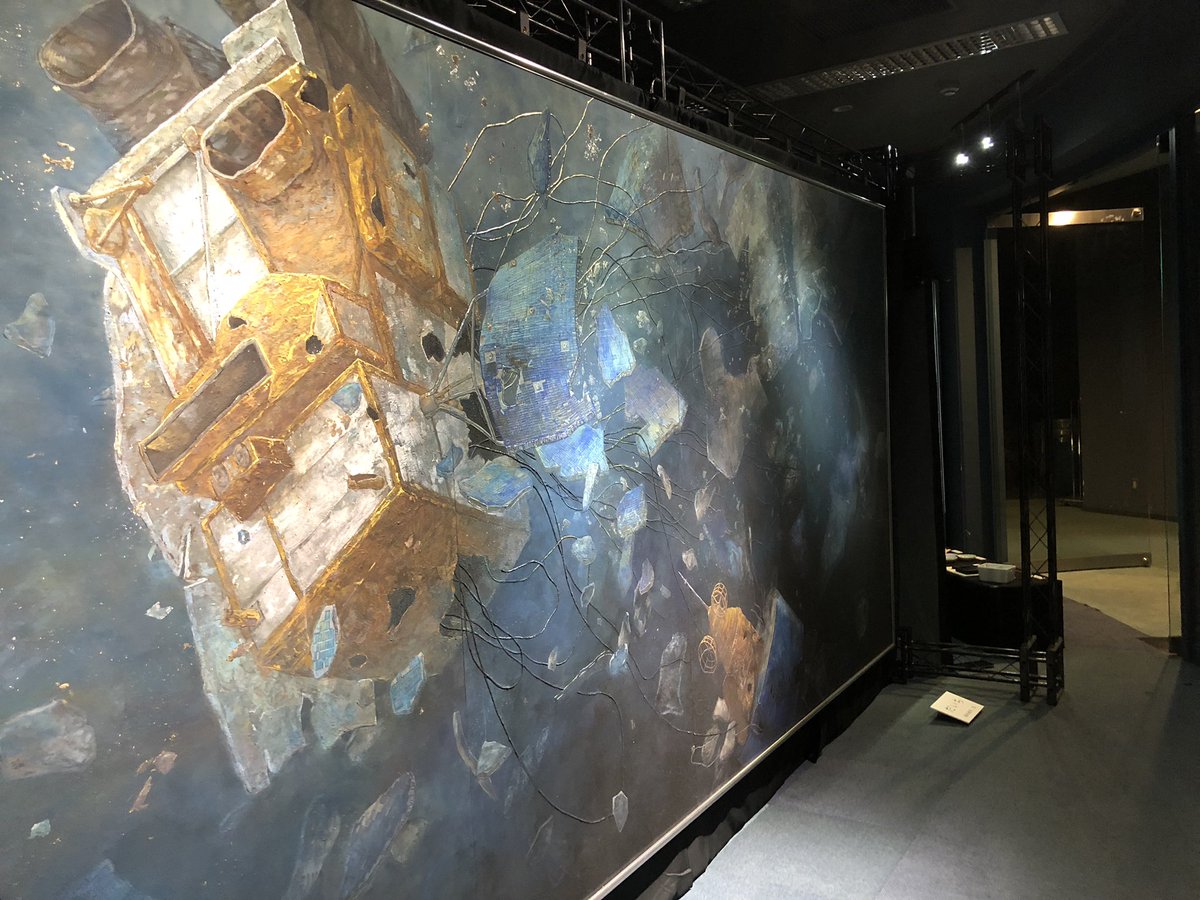 ついに明日から千葉県立現代産業科学館で「宇宙機を描く」展がはじまります！卒業制作や新作、日本画の道具や卒業制作の制作過程を紹介したビデオなどを展示しています。ぜひお越しください。よろしくお願いいたします！