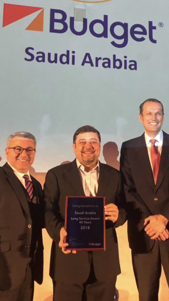 Anil Mathew Abraham On Twitter Thank God For 40 Years Of Budget Rent A Car Services In The Kingdom Of Saudi Arabia We Just Won The Long Service Award At The Budget