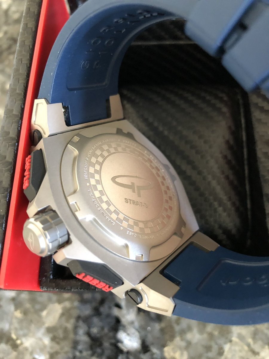 GuyCosmo's tweet photo. Rockin’ my sweet new @Giorgio_Piola Strat-3 Blue LTD watch for race day! I love it! Thanks to my friends at @motorsportcom. Order yours from @Motorstorecom today! #watch #watches #giorgiopiola #strat3 #motorsport #racing #f1 #design https://t.co/JP6Kf4zL2m