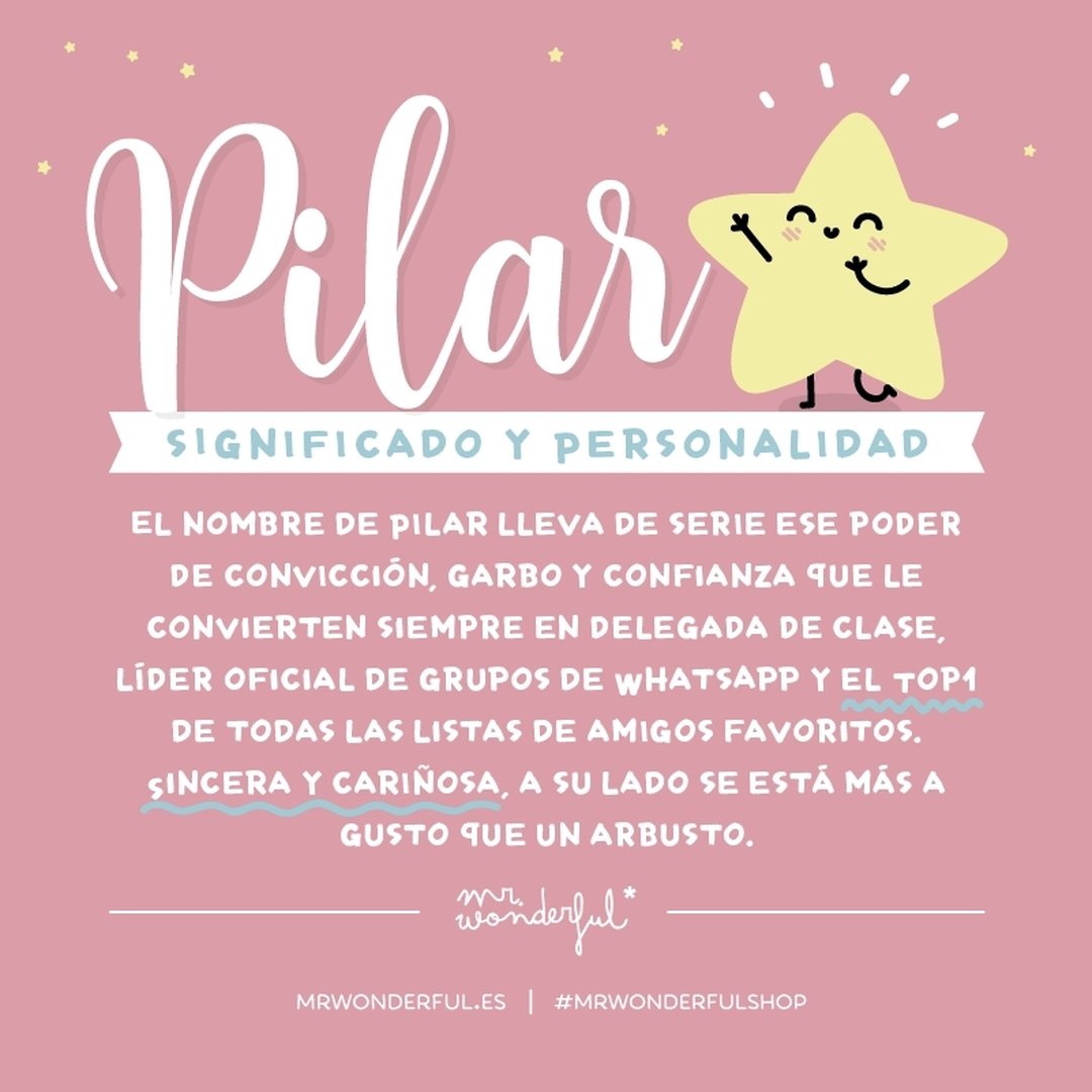 Mr. Wonderful on Twitter: "¡Hoy es el día de las Pilares, así que ya