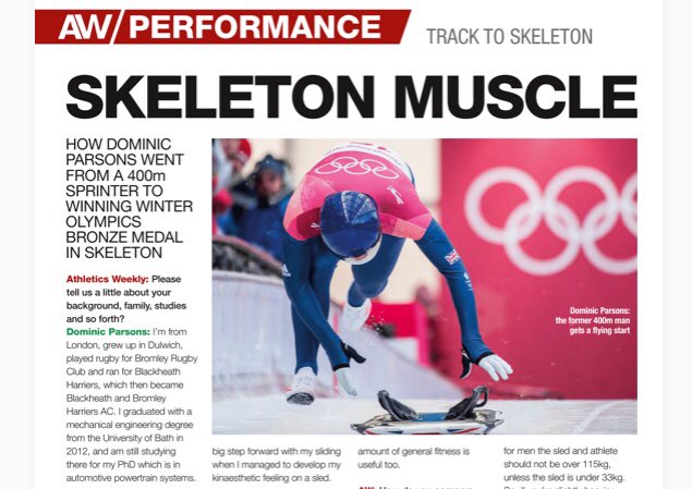 Twine Management (@twinemanagement) on Twitter photo Check out a snippet of this weeks <a href="/AthleticsWeekly/">AW</a> article on the training of 2018 Winter Olympic Bronze Medalist🥉Dominic Parsons <a href="/domparsons/">Dom Parsons</a> <a href="/TeamGB/">Team GB</a> 🇬🇧 <a href="/The_BBSA/">British Bobsleigh and Skeleton Association</a> @pyeongchang2018 <a href="/Olympics/">The Olympic Games</a> <a href="/UniofBath/">University of Bath</a> Check out a snippet of this weeks <a href="/AthleticsWeekly/">AW</a> article on the training of 2018 Winter Olympic Bronze Medalist🥉Dominic Parsons <a href="/domparsons/">Dom Parsons</a> <a href="/TeamGB/">Team GB</a> 🇬🇧 <a href="/The_BBSA/">British Bobsleigh and Skeleton Association</a> @pyeongchang2018 <a href="/Olympics/">The Olympic Games</a> <a href="/UniofBath/">University of Bath</a>