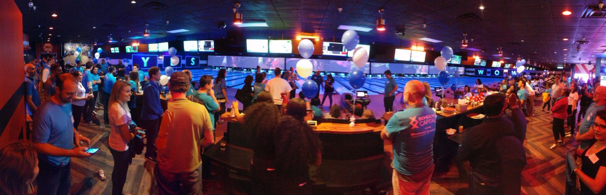 AdamVanBavel's tweet photo. Hanging w/ @BioBuzzMaryland at #BioBowl last night 🎳 Thanks to @MedImmune and @BioHealthInnov for sponsoring! @QIAGEN 🏆 @WomenInBio 🐔 https://t.co/2s4CLnj0YC