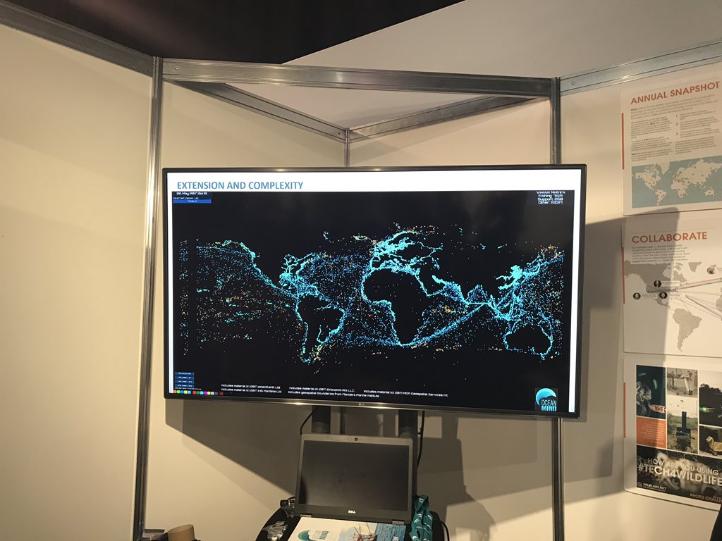 OceanMind’s @PabloTruebaOM and <a href="/absoule/">Bradley Soule</a> are crewing the #wildtech booth at #IWT2018 next to <a href="/EIA_News/">Environmental Investigation Agency</a> and @WWF/Traffic. Come say hello! #EndWildLifeCrime