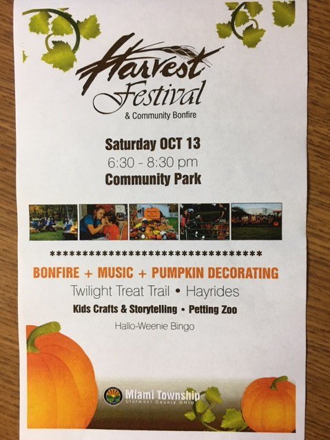 MiamiTwpPARKREC's tweet photo. Pumpkins, hay rides and bonfires. We have all the ingredients for an awesome family event.  Come celebrate the arrival of fall with us at our annual Harvest Festival &amp; Bonfire . #freefallfun https://t.co/tuATBuQXP3