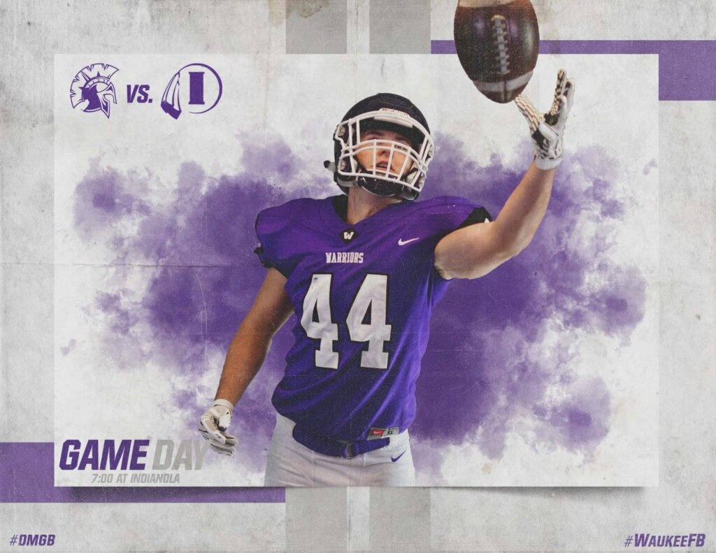 WaukeeFB's tweet photo. GAMEDAY!!!
Huge game in Indianola!
Hope to see you there! @KeeActivities 
#GoWaukee #iahsfb #FridayNightLights https://t.co/qqjtgeFpGT