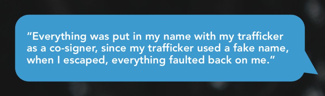 Polaris_Project's tweet image. 43% of #humantrafficking victims surveyed said they had contact with frontline staff at banks during their trafficking. bit.ly/2NS5oHu #traffickingintersections